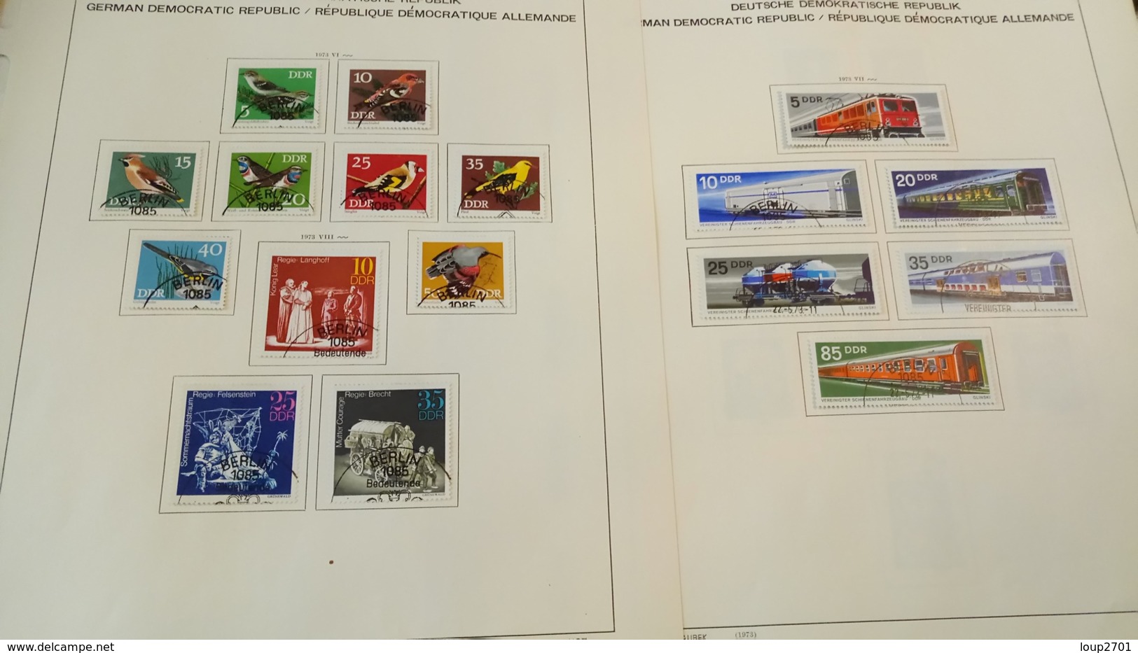 F339 GROS LOT FEUILLES SCHAUBEK DDR 1965/1976 NEUFS / OB A TRIER BELLE COTE DÉPART 10€