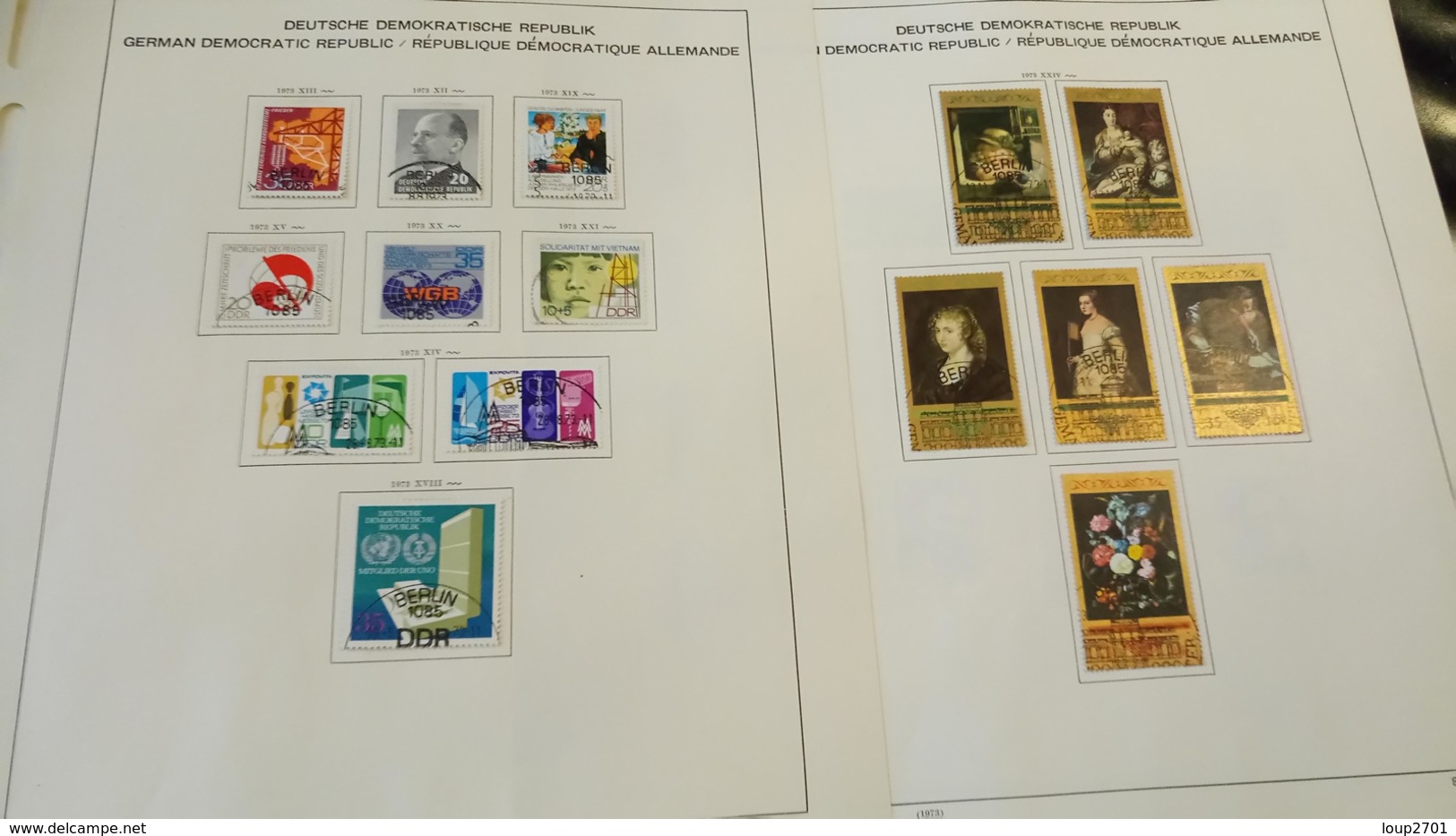 F339 GROS LOT FEUILLES SCHAUBEK DDR 1965/1976 NEUFS / OB A TRIER BELLE COTE DÉPART 10€