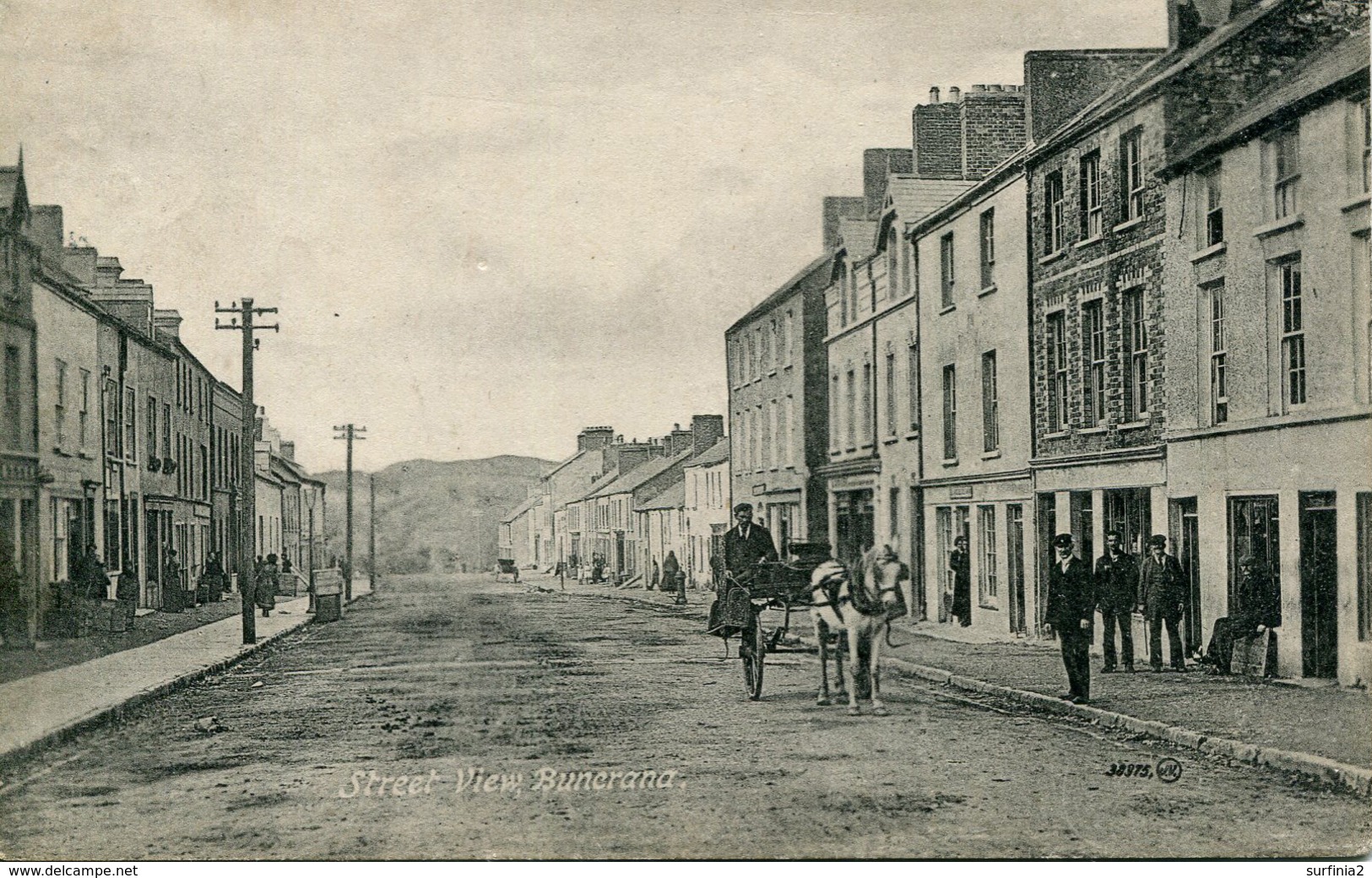 DONEGAL - STREET VIEW, BUNCRANA 1918  I-Don-378 - Donegal