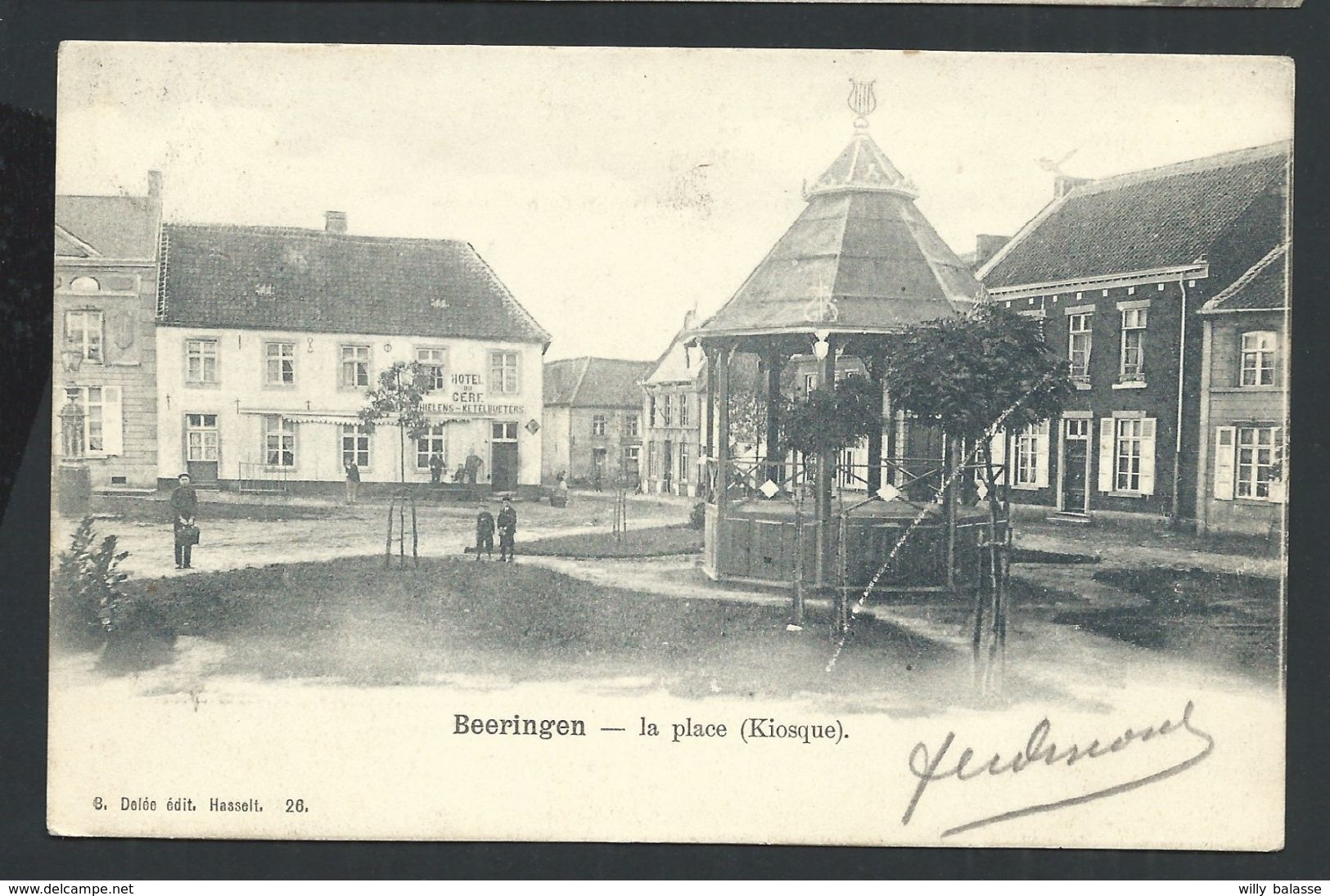 CPA - BEERINGEN - BERINGEN - La Place - Kiosque // - Beringen