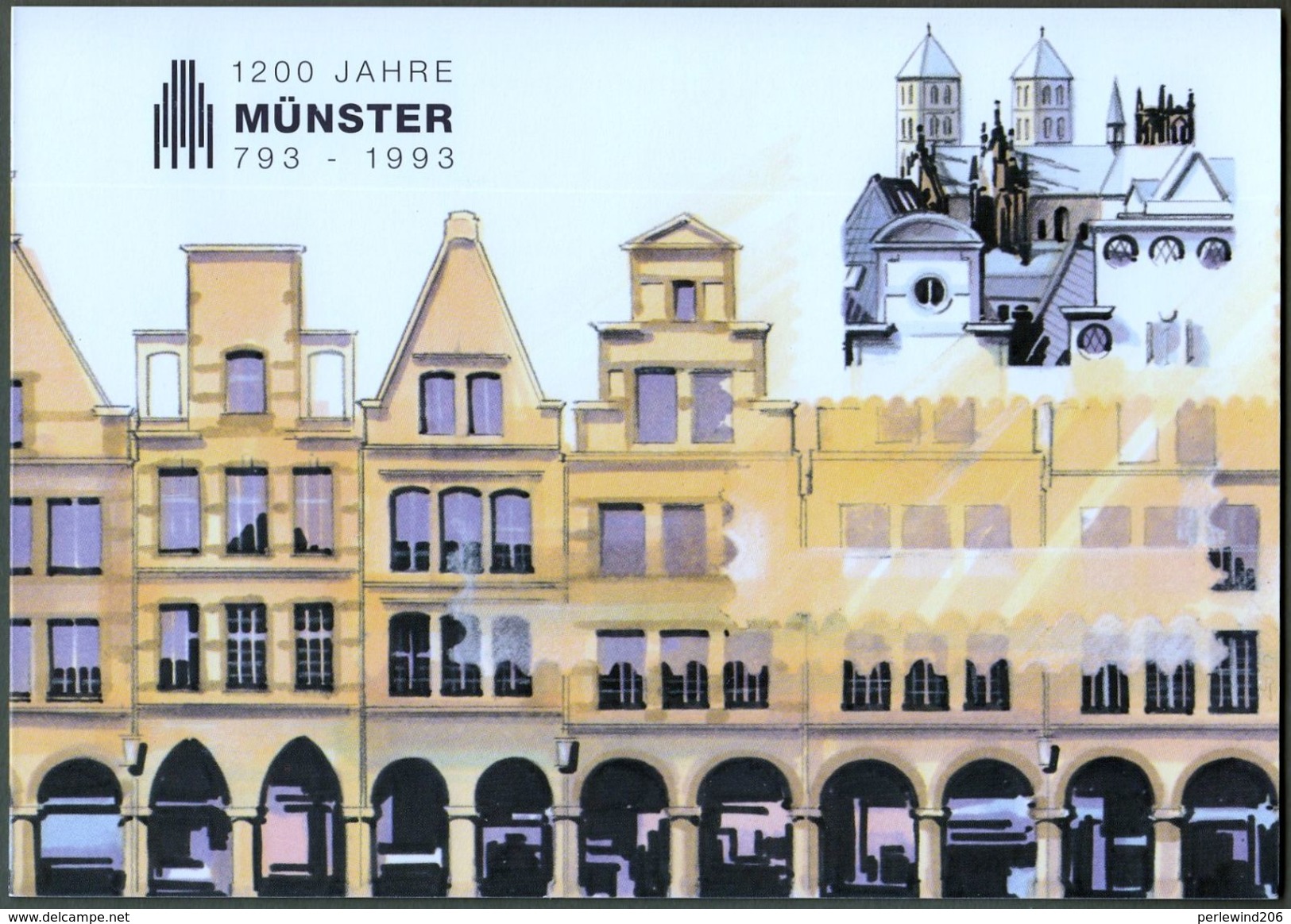 Bund: Minister Card - Ministerkarte, Vierblock Mi-Nr. 1645 ESST: "  1200 Jahre Münster " !           X - Briefe U. Dokumente