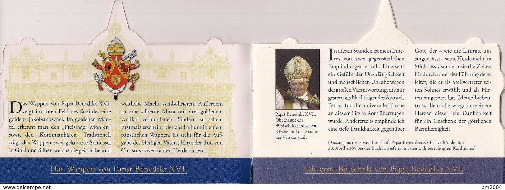 2010 Vatikan Booklet  5 Jahre Pontifikat Papst Benedikt XVI. - Unused Stamps