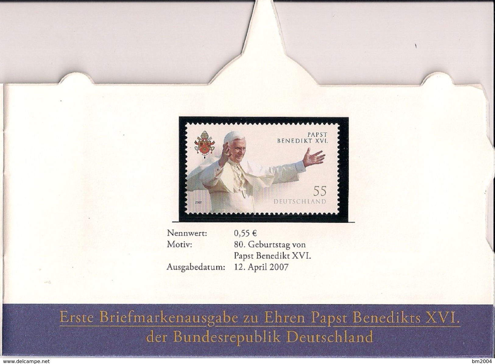 2010 Vatikan Booklet  5 Jahre Pontifikat Papst Benedikt XVI. - Unused Stamps