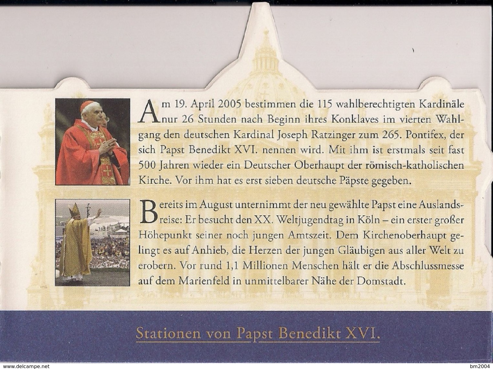 2010 Vatikan Booklet  5 Jahre Pontifikat Papst Benedikt XVI. - Unused Stamps