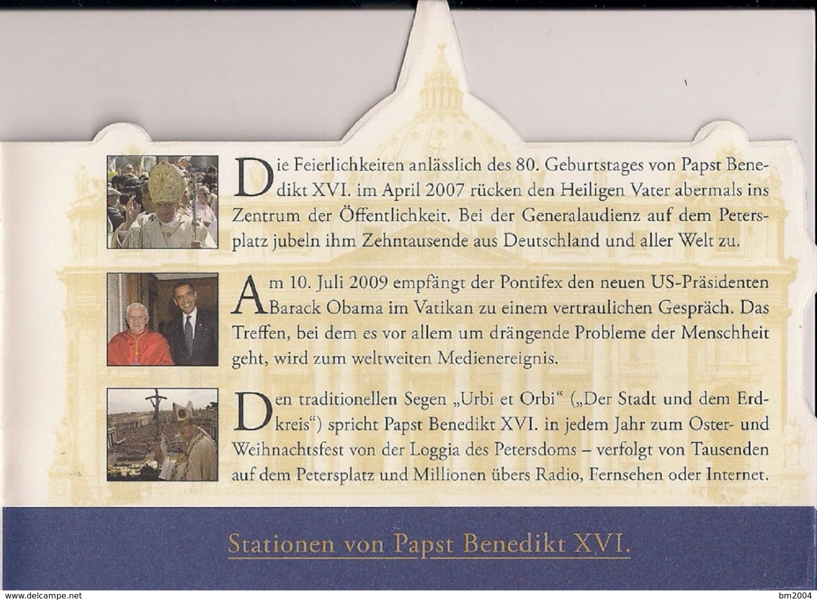 2010 Vatikan booklet  5 Jahre Pontifikat Papst Benedikt XVI.