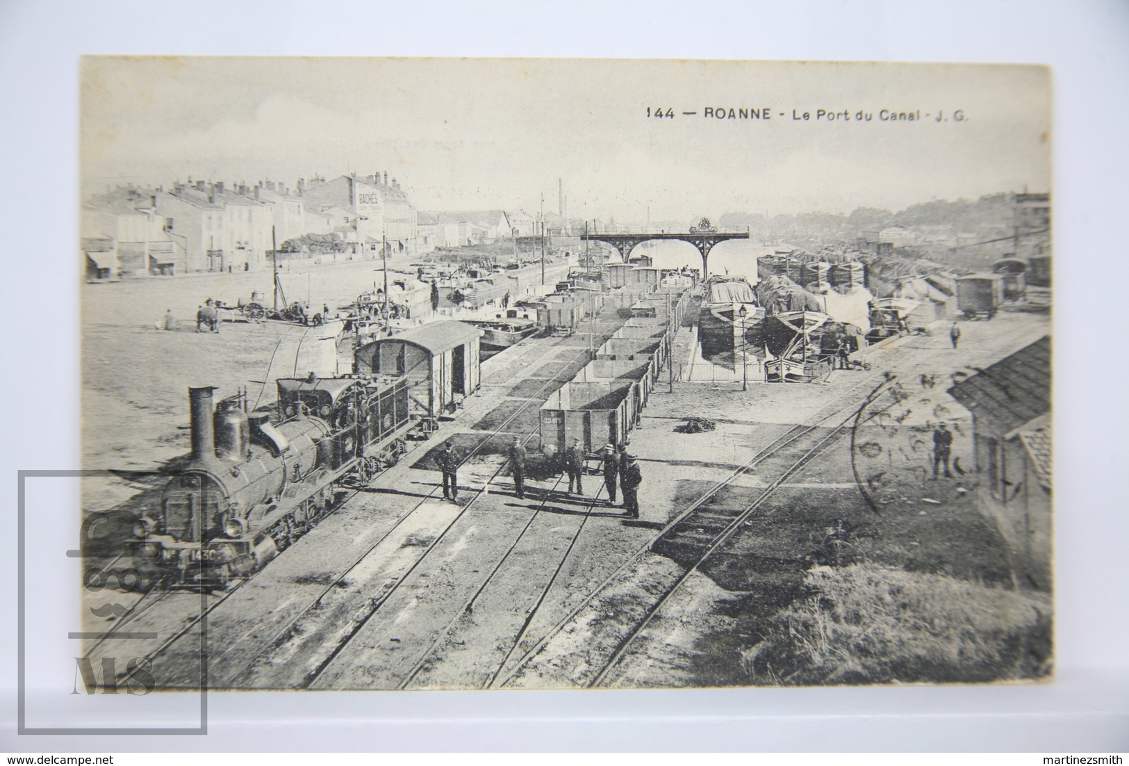 Postcard France - Rennes - Le Port Du Canal - Railways, Workers, Locomotive, Train - Posted 1910 - Roanne