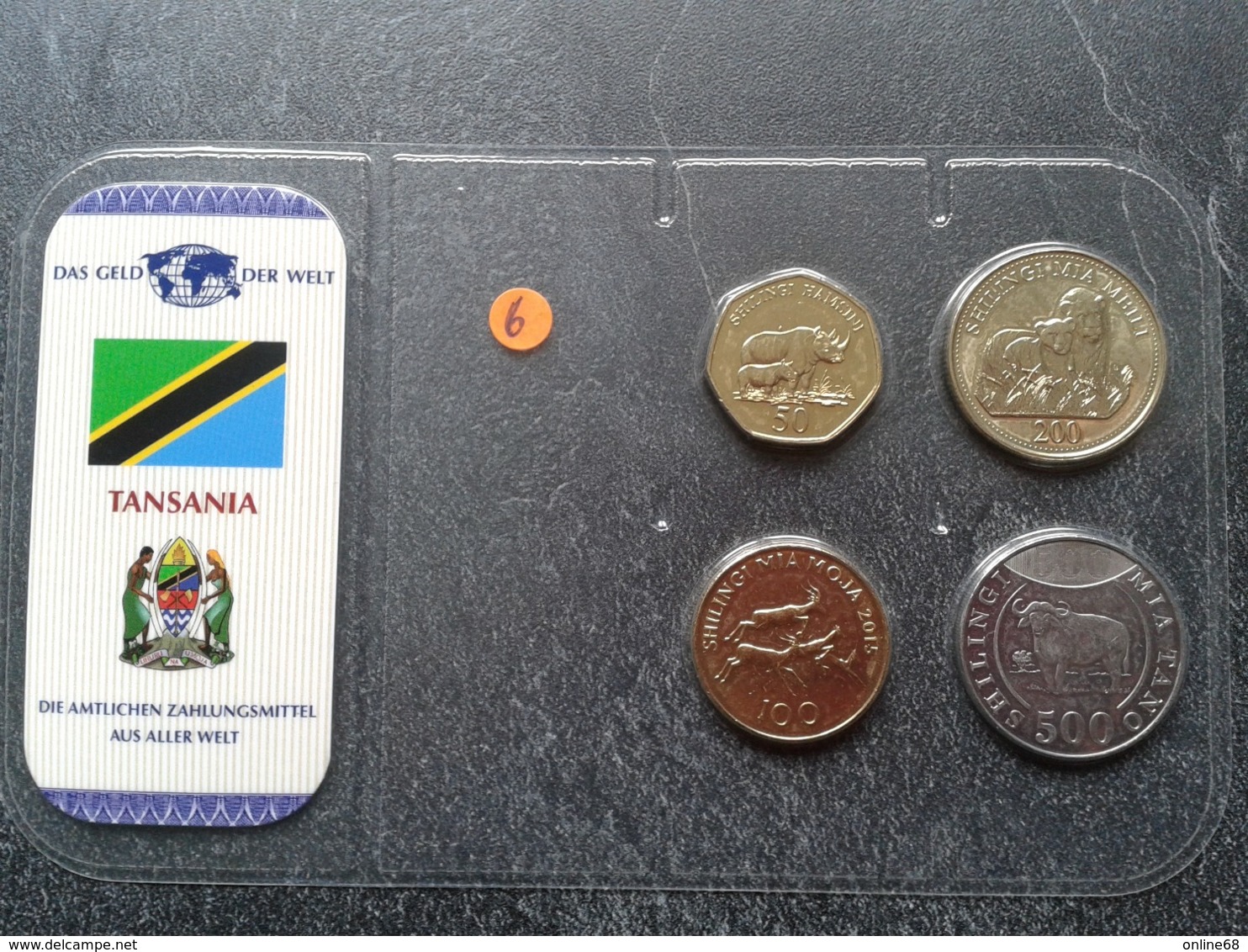 TANZANIA COIN SET 4 MONNAIES 50 SHILINGI - 500 SHILINGI 2014 - 2015  UNC ANIMAL LION - Tanzanie