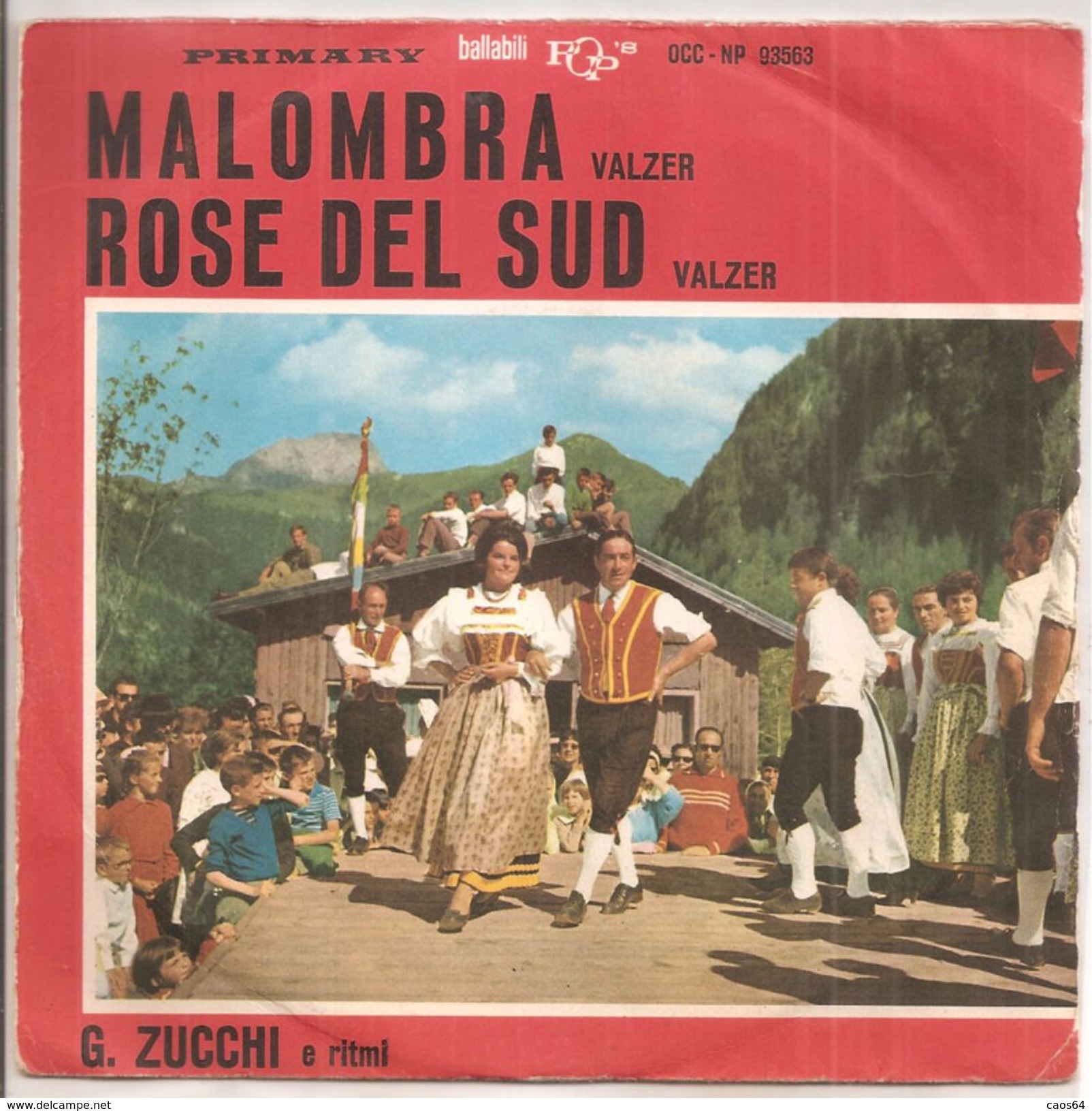 Zucchi Malombra - Rose Del Sud (7", Single) - Country & Folk