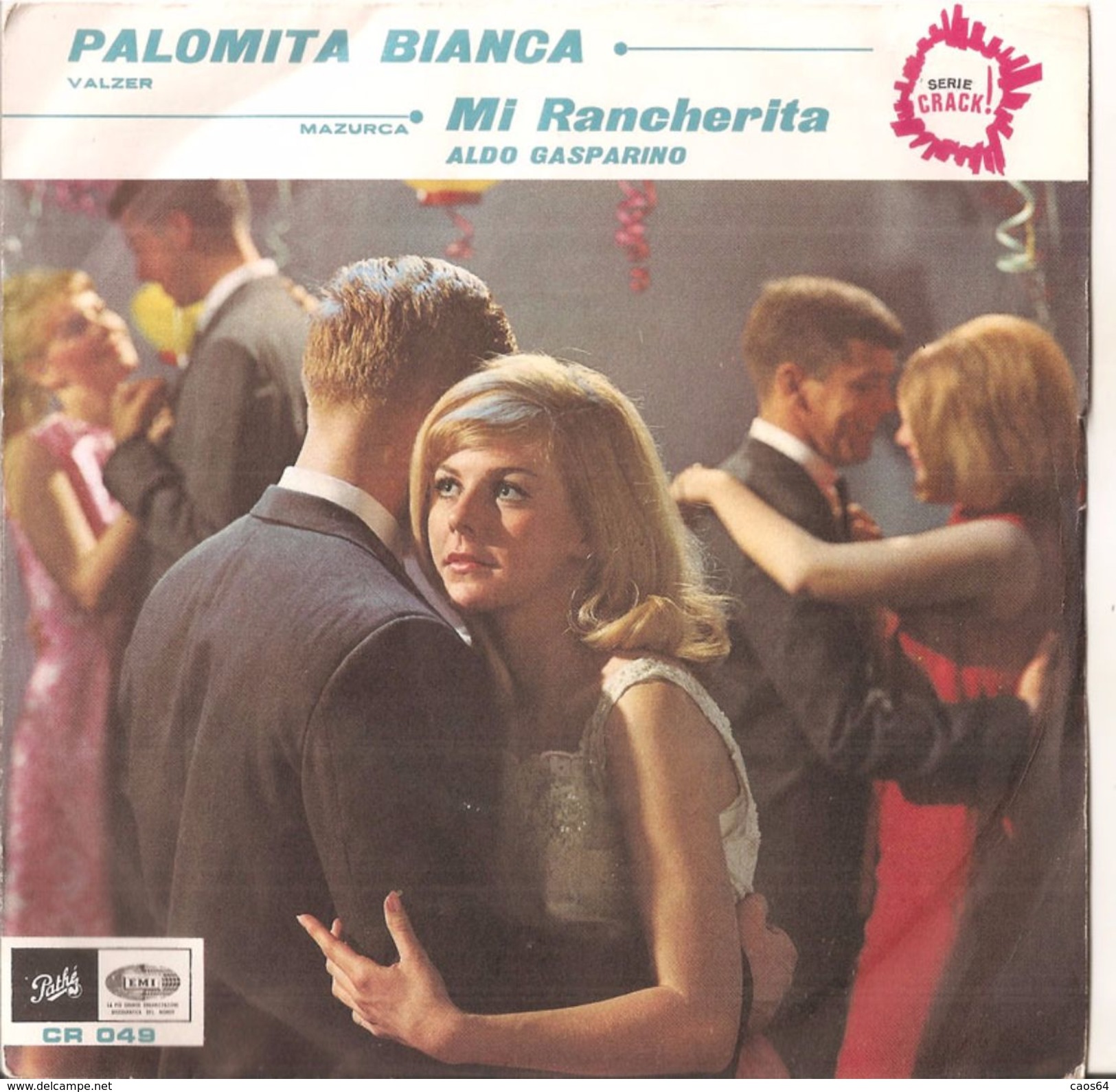 Aldo Gasparino - Palomita Bianca / Mi Rancherita (7", Single) - Country En Folk