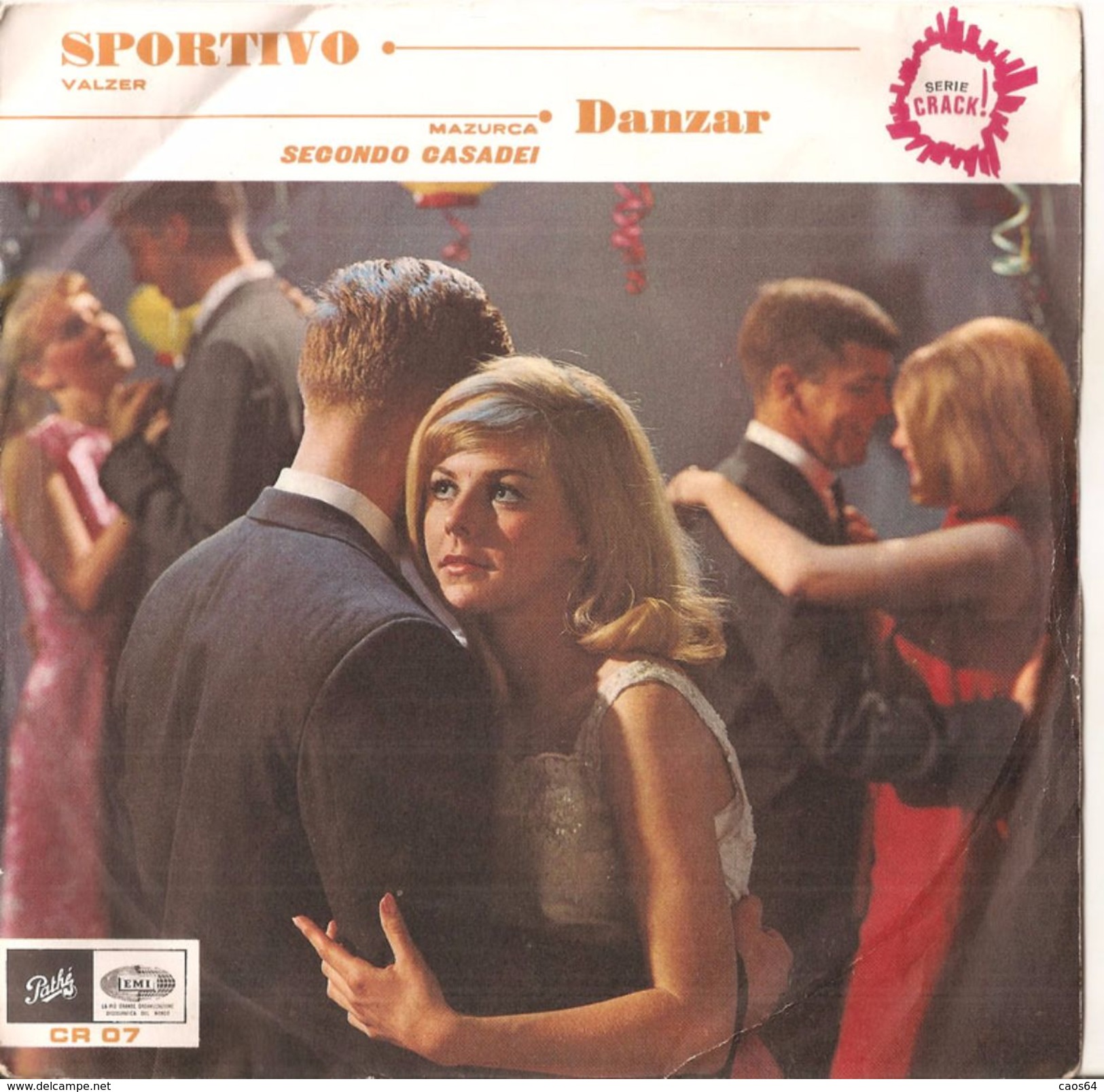 Secondo Casadei Sportivo - Danzar (7", Single) - Country Y Folk