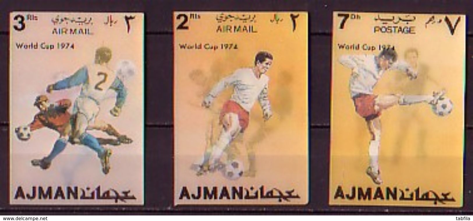 AJMAN - 1972 - Coup Du Mond - Munchen'74 - 3** - 1974 – Germania Ovest