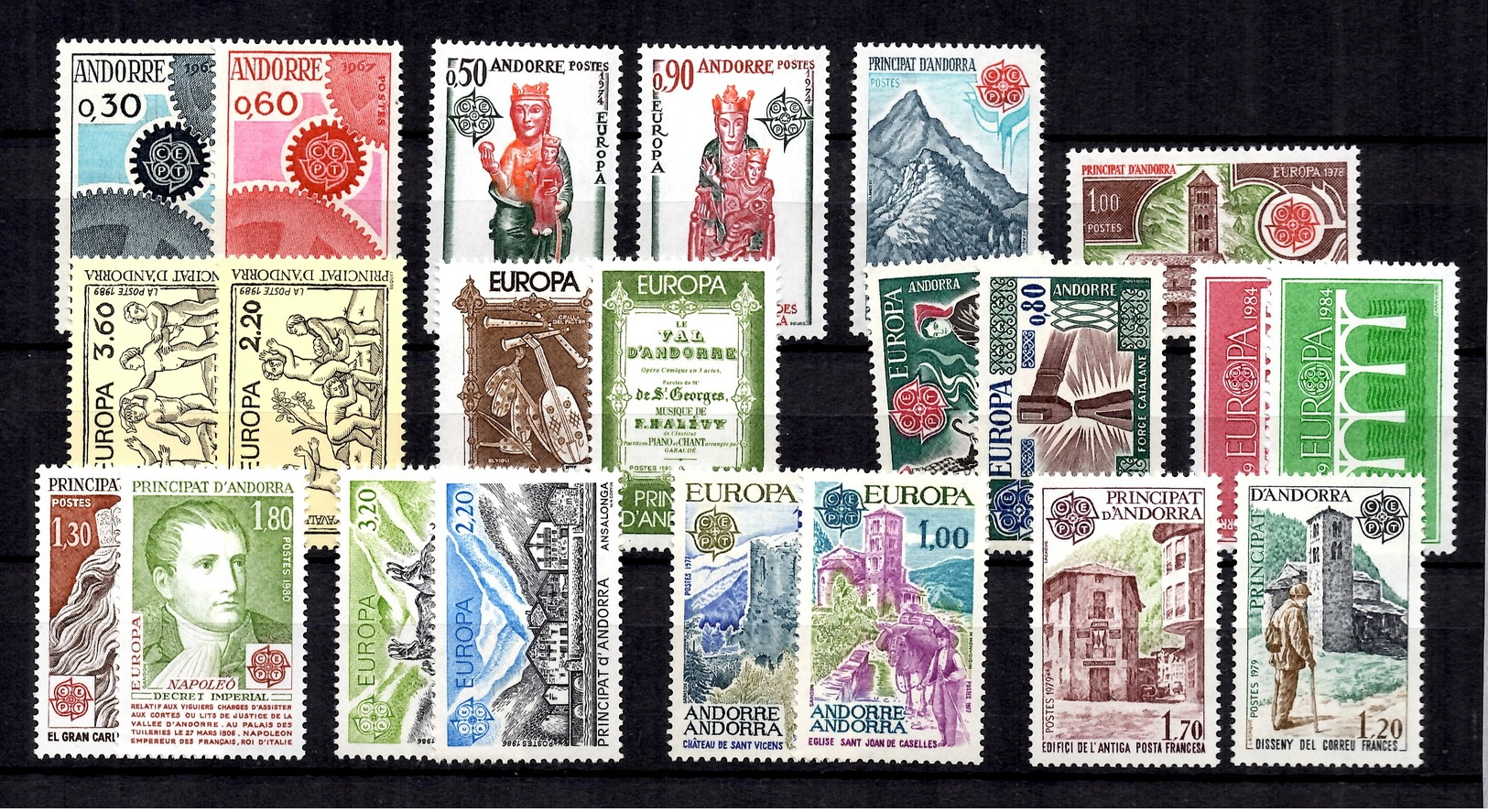 Andorre Séries Europa Neufs ** MNH 1967/1989. TB. A Saisir! - Unused Stamps