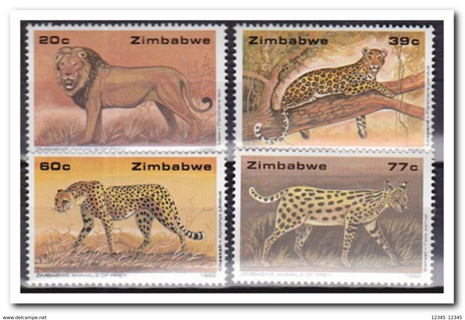 Zimbabwe 1992, Postfris MNH, Animals - Zimbabwe (1980-...)