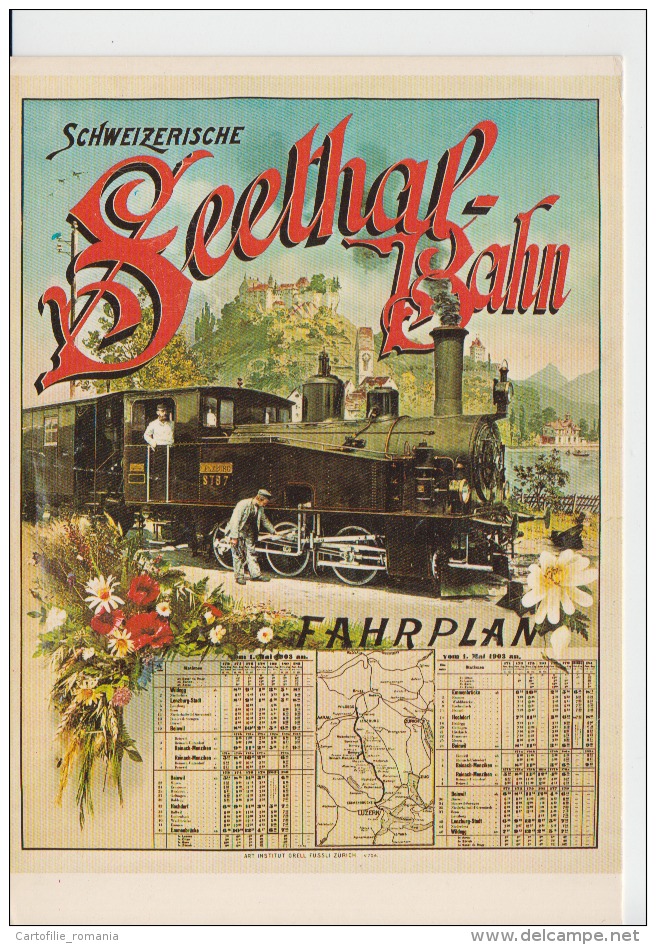 Switzerland Schweizerische Seethal Bahn Modern Card Unused - Thal