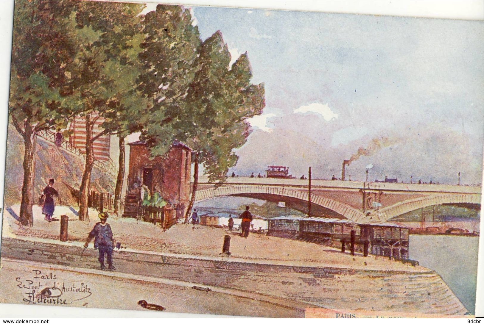 CPA (PARIS ILLUSTRATEUR)  Le Pont D Austerlitz  (boite Paris9-15) - Ponts