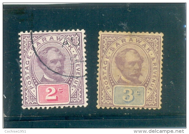 1889 SARAWAK Y &amp; T N° 11 Et 11 ( O ) 2c 3c - Sarawak (...-1963)