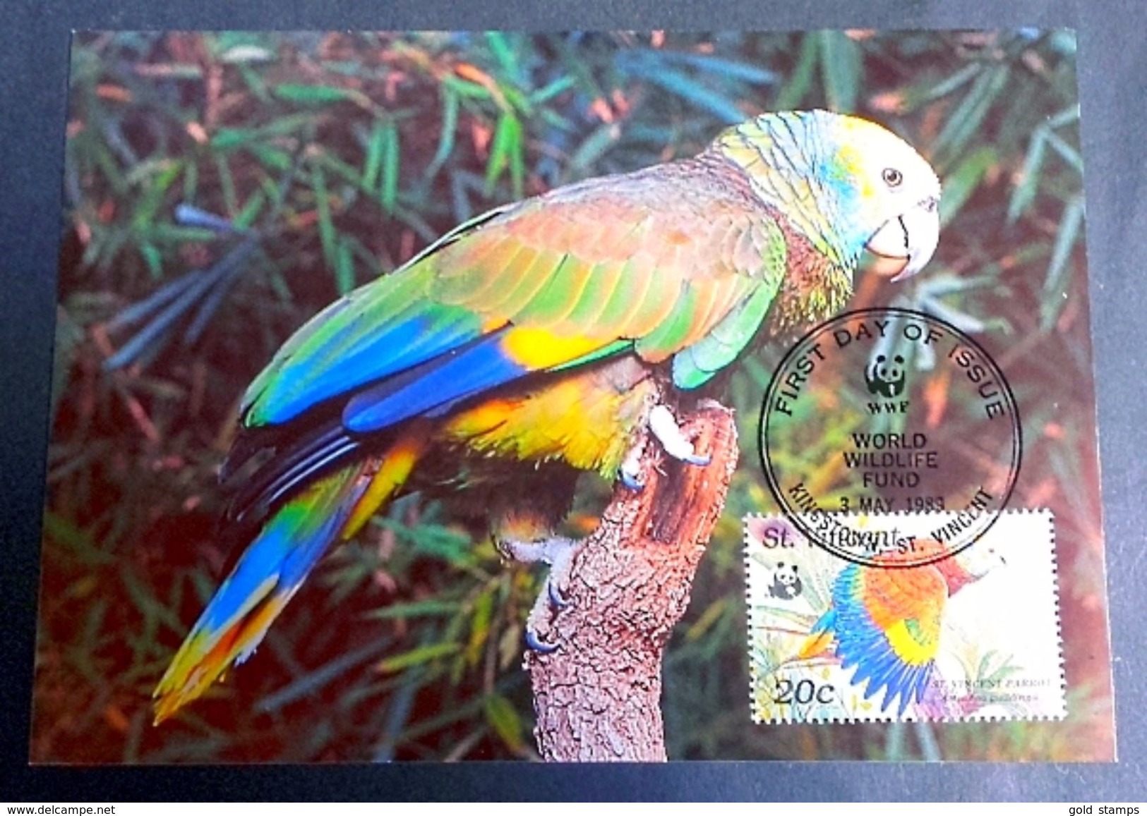 PR22 - Carte FDC 1er Jour - Oiseaux Birds Perroquets Parrots - Papageien