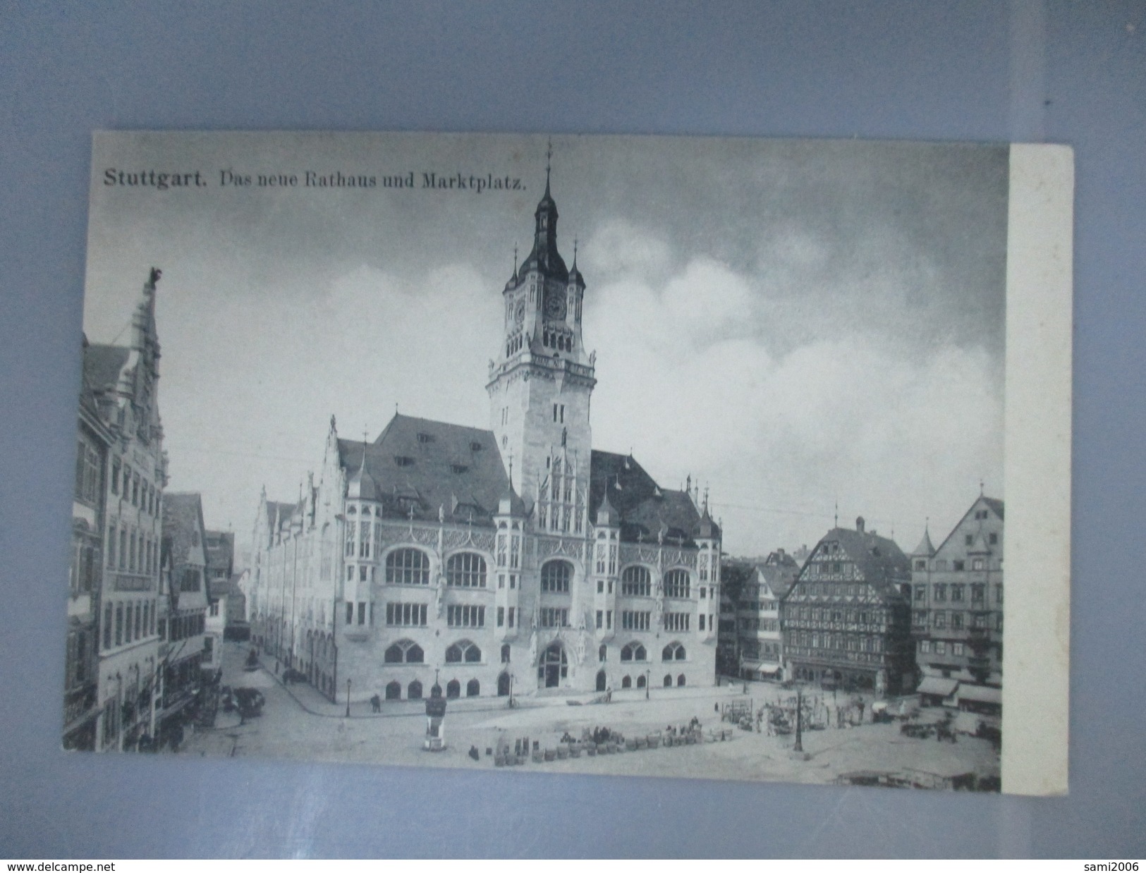 CPA ALLEMAGNE STUTTGART RATHAUS UND MARKTPLATZ - Stuttgart