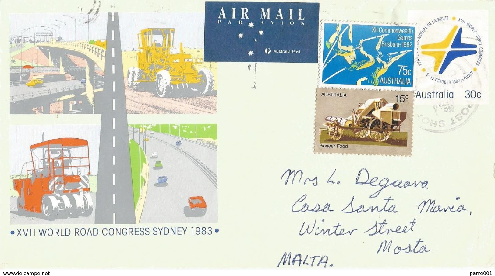 Australia 1996 Quirindi World Road Congress Envelope 67 Postal Stationary Cover - Entiers Postaux