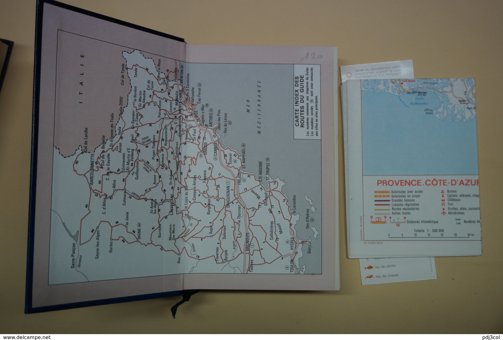 Guide Bleu Hachette - Haute-Provence, Cote D'azur ; 1977 ; Etui Cartonné D'origine - Viajes