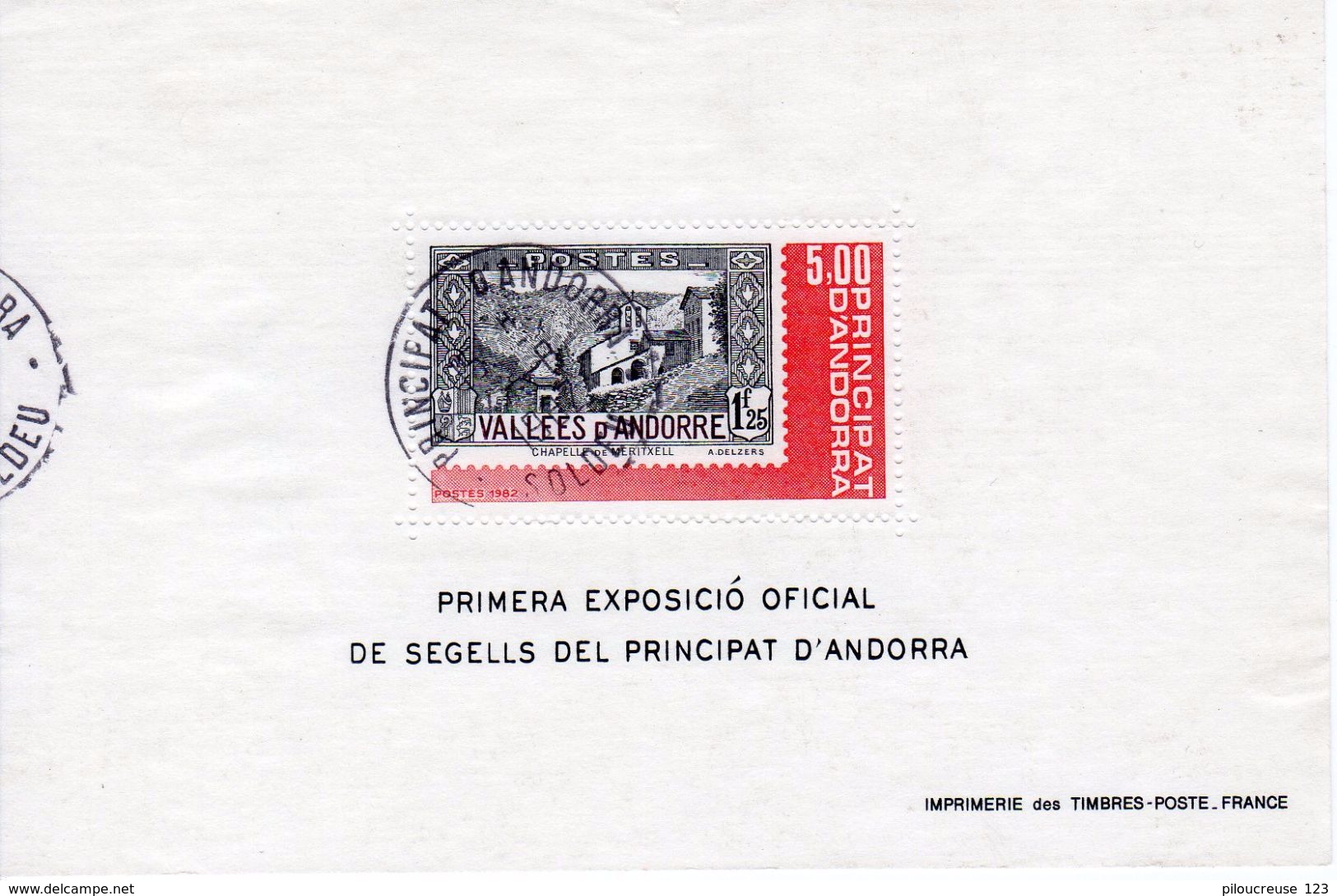 Andorre - N°304 En Feuillet - Oblitéré  - Cote YT 2003 = 2,3 € - Gebruikt