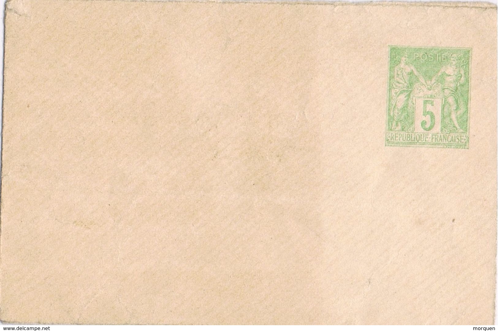 25716. Carta Entero Postal 5 Cent FRANCE, Republique - Enveloppes Types Et TSC (avant 1995)