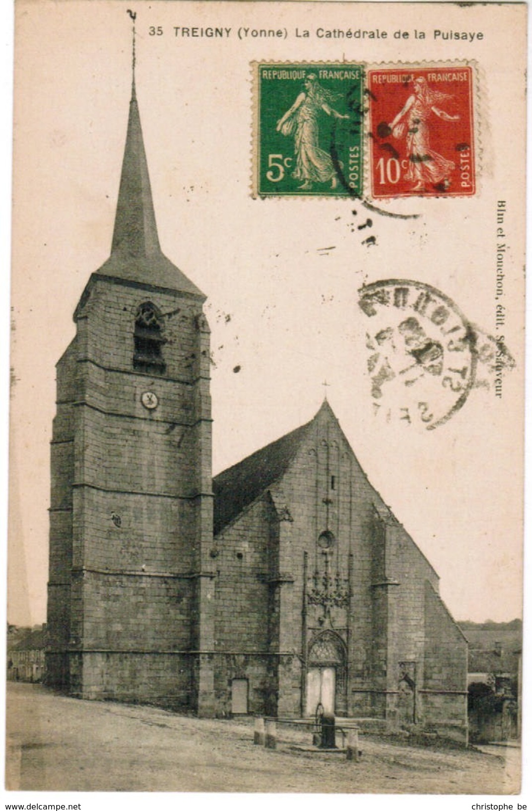CPA Treigny, Yonne, La Cathédrale De La Puisaye (pk35584) - Treigny