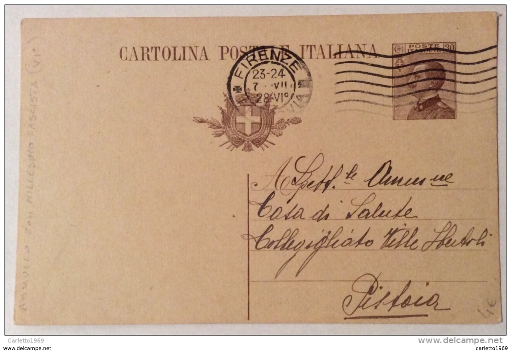 Cartolina Postale 30  Centesimi - Interi Postali