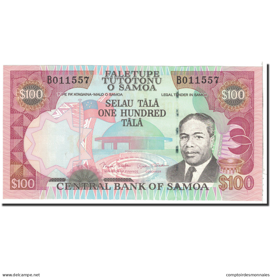 Billet, Samoa Occidentales, 100 Tala, 2006, Undated, KM:37, NEUF - Samoa