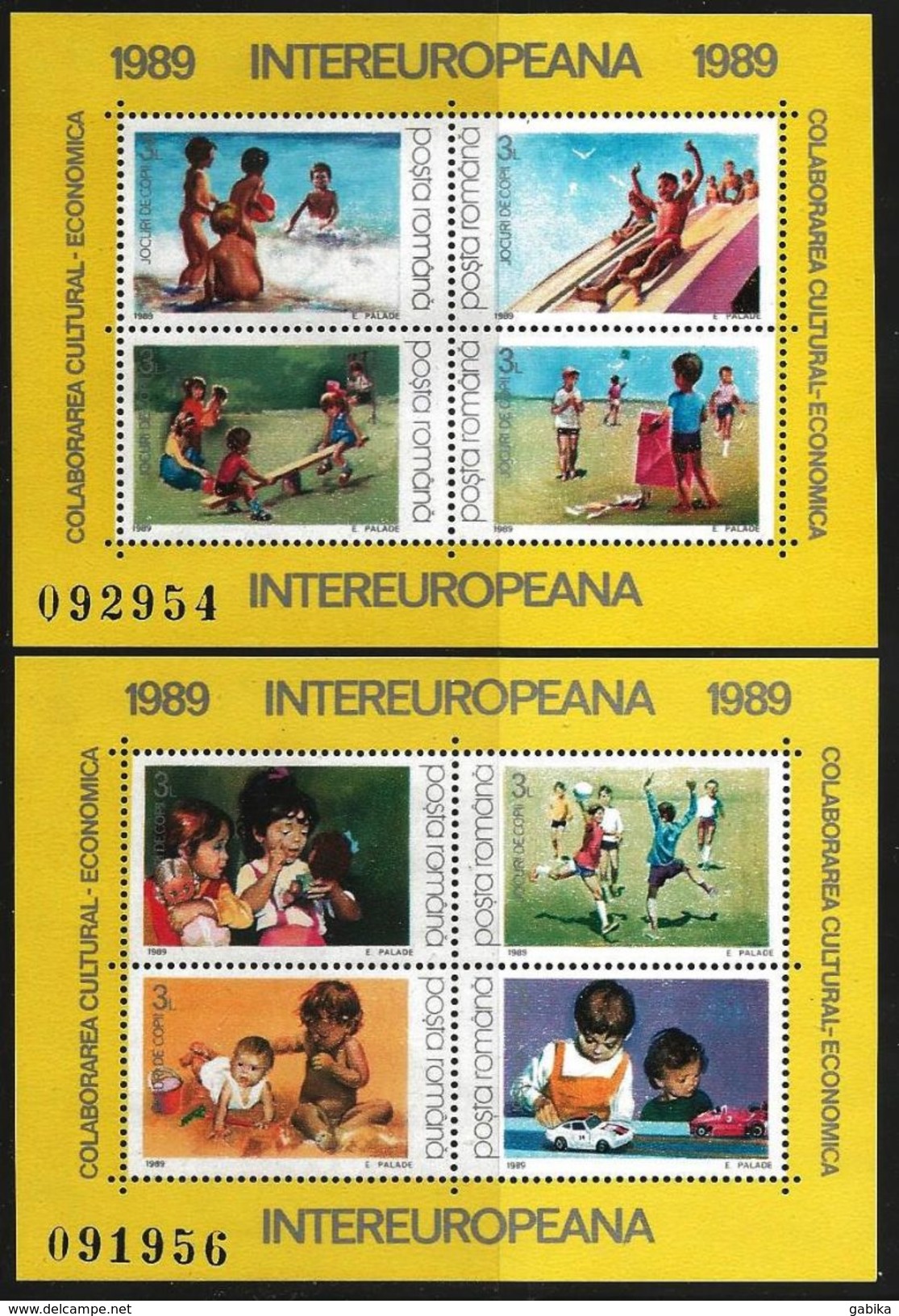 Romania 1989 Scott 3572-73 MNH European Cultural Economic Cooperation - Nuovi