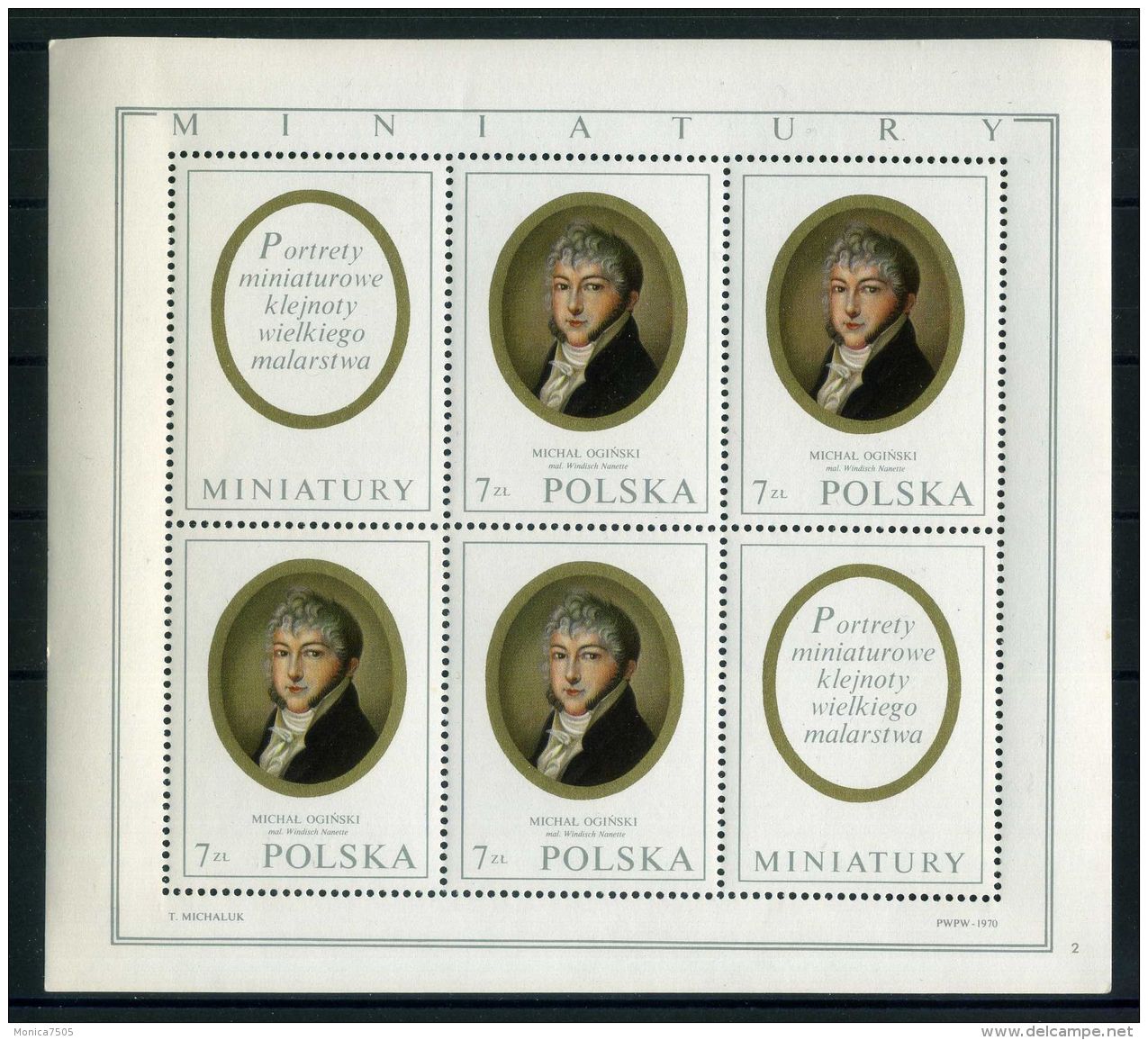 POLOGNE ( BLOC ) : Y&amp;T N°  1866/1873  EN  FEUILLETS , TIMBRES  NEUFS  SANS  TRACE  DE  CHARNIERE , A VOIR .