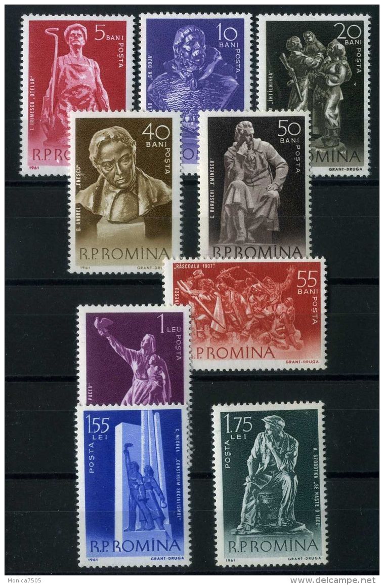 ROUMANIE ( POSTE ) : Y&amp;T N°  1760/1768  TIMBRES  NEUFS  SANS  TRACE  DE  CHARNIERE , A VOIR . - Unused Stamps