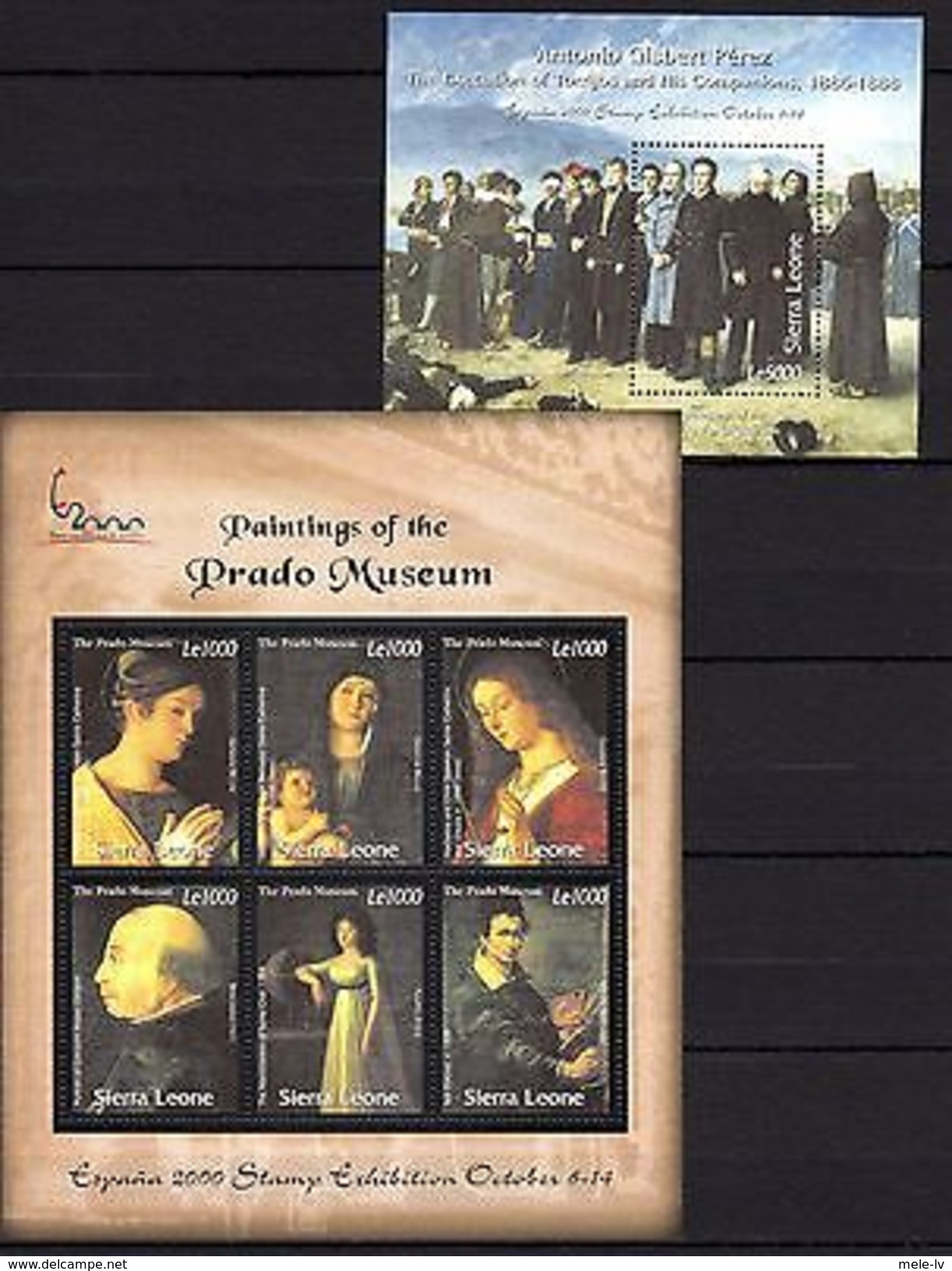 Sierra Leone 2000 Art  Painting Prado Museum MNH --(cv 17) - Other & Unclassified