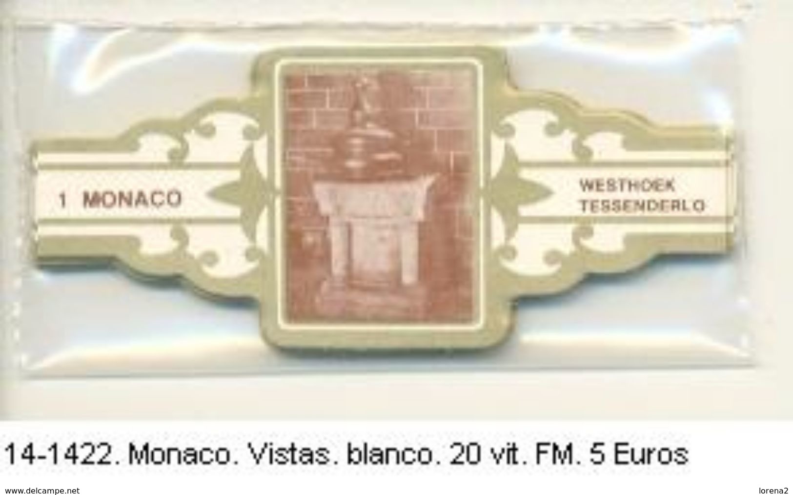 Vitolas Monaco, Vistas Blanco. F.M. Ref. 14-1422 - Vitolas (Anillas De Puros)