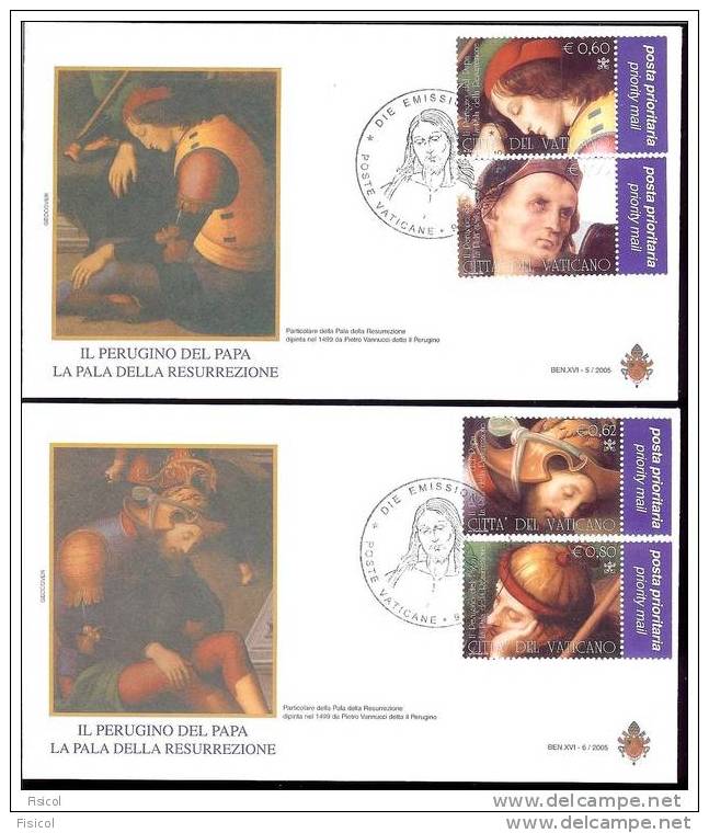 2005 - VATICAN  - IL PERUGINO DEL PAPA + BF - FDC - FDC