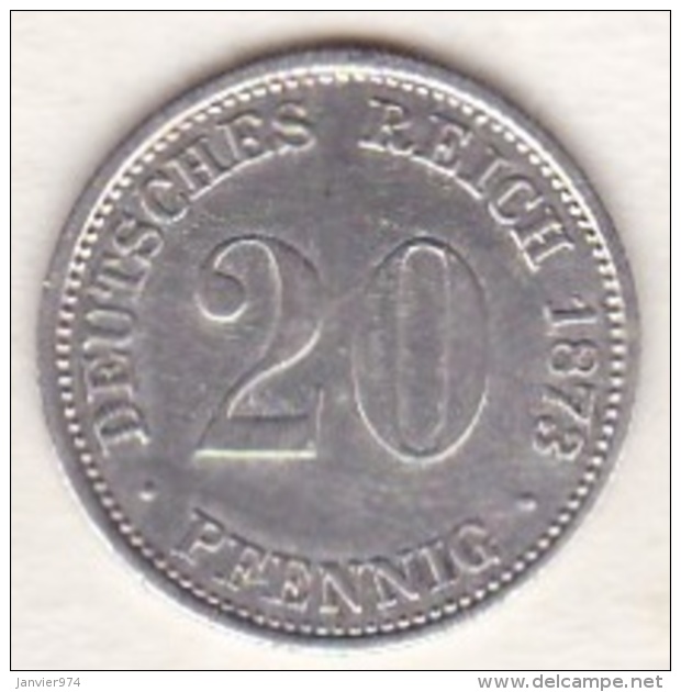 Empire. 20 Pfennig 1873 D (MUNICH) , En Argent - 20 Pfennig