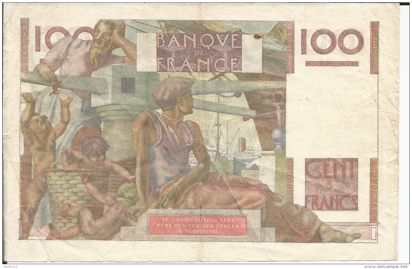 BILLET  FRANCE  100F Jeune Paysan   A 29 6 1950 A - 100 F 1945-1954 ''Jeune Paysan''