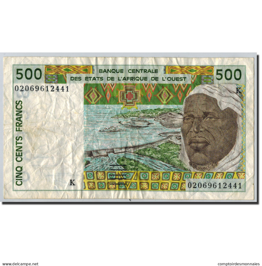 Billet, West African States, 500 Francs, Undated (2002), Undated (2002) - West African States