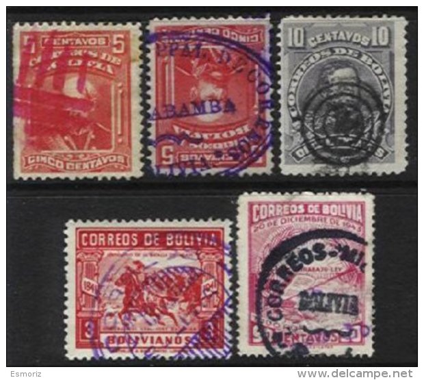 BOLIVIA, Yv 69, 70, 246, 274, Used, F/VF - Bolivie