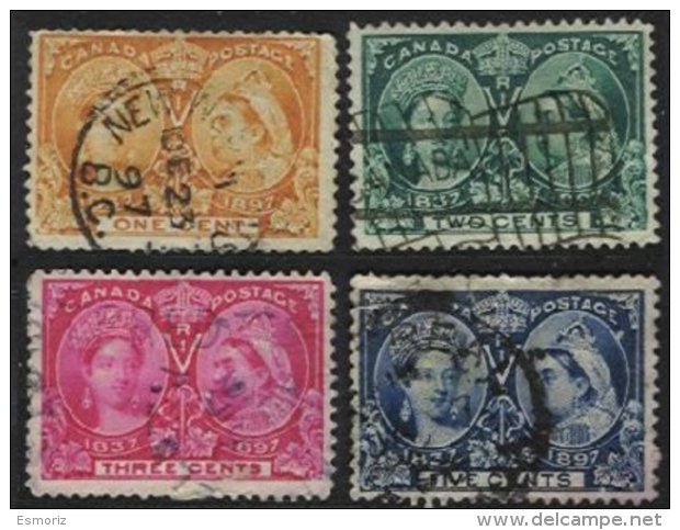 CANADA, Yv 39/42, Sc 51/54, Used, Ave, Cat. &euro; 50,00 - Used Stamps