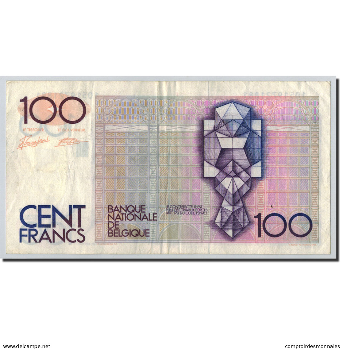 Billet, Belgique, 100 Francs, ND (1978-81), ND (1978-81), KM:140a, TB+ - 100 Francos