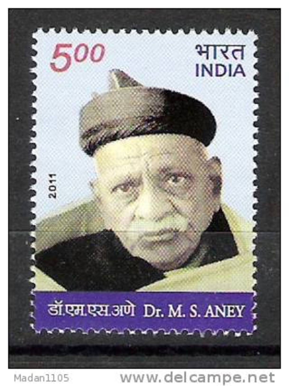 INDIA, 2011, Dr M S Aney, Freedom Fighter And Lawyer, MNH, (**) - Unused Stamps