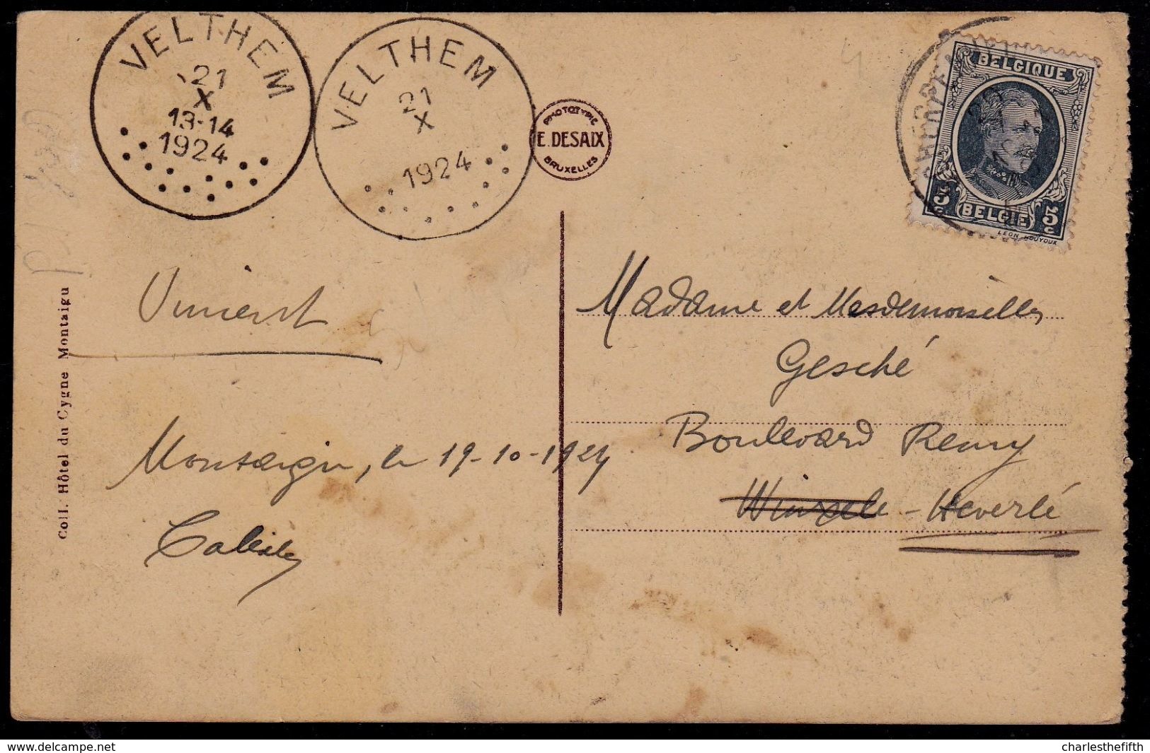 2 Verschillende Stempels ***** VELTHEM 1924 ***** - Other & Unclassified