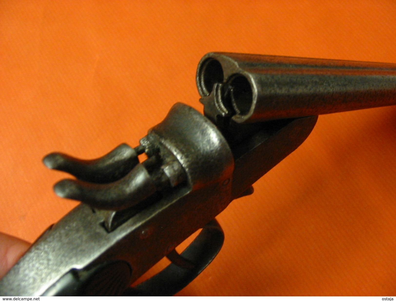 Ancien Pistolet Double Canons - Armes Neutralisées