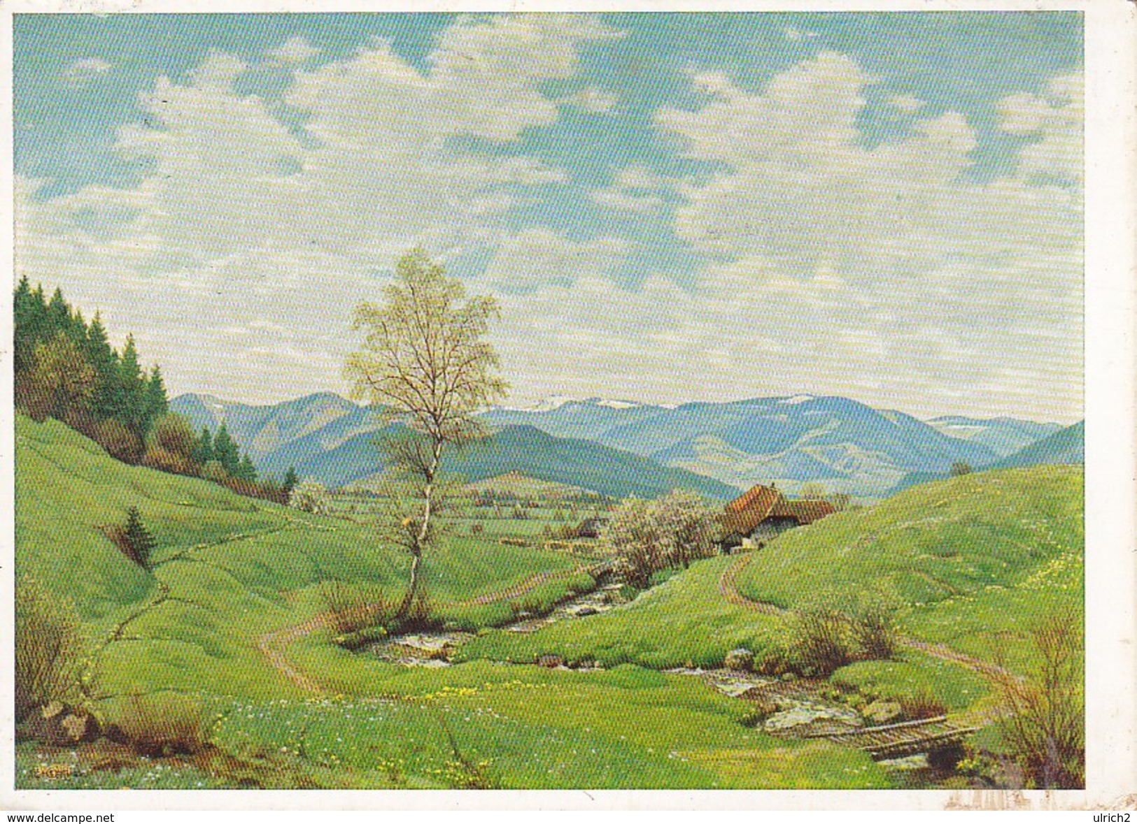 AK Julius Heffner - Frühling Im Schwarzwald - Feldpost Ln.-Flugmelde-Res. Kompanie - 1940 (30587) - Pittura & Quadri