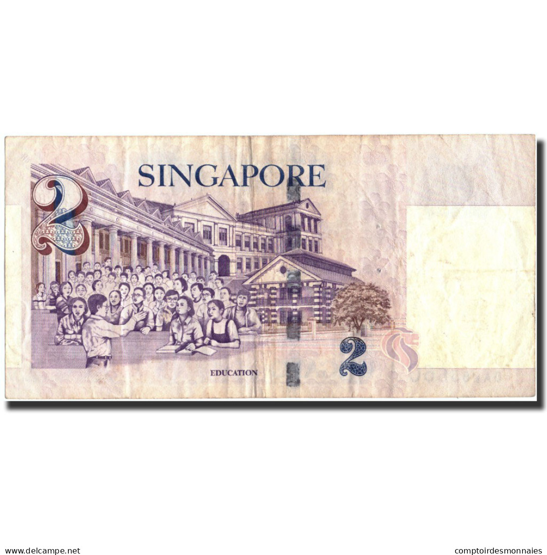 Billet, Singapour, 2 Dollars, Undated (1999), Undated, KM:38, TB - Singapour