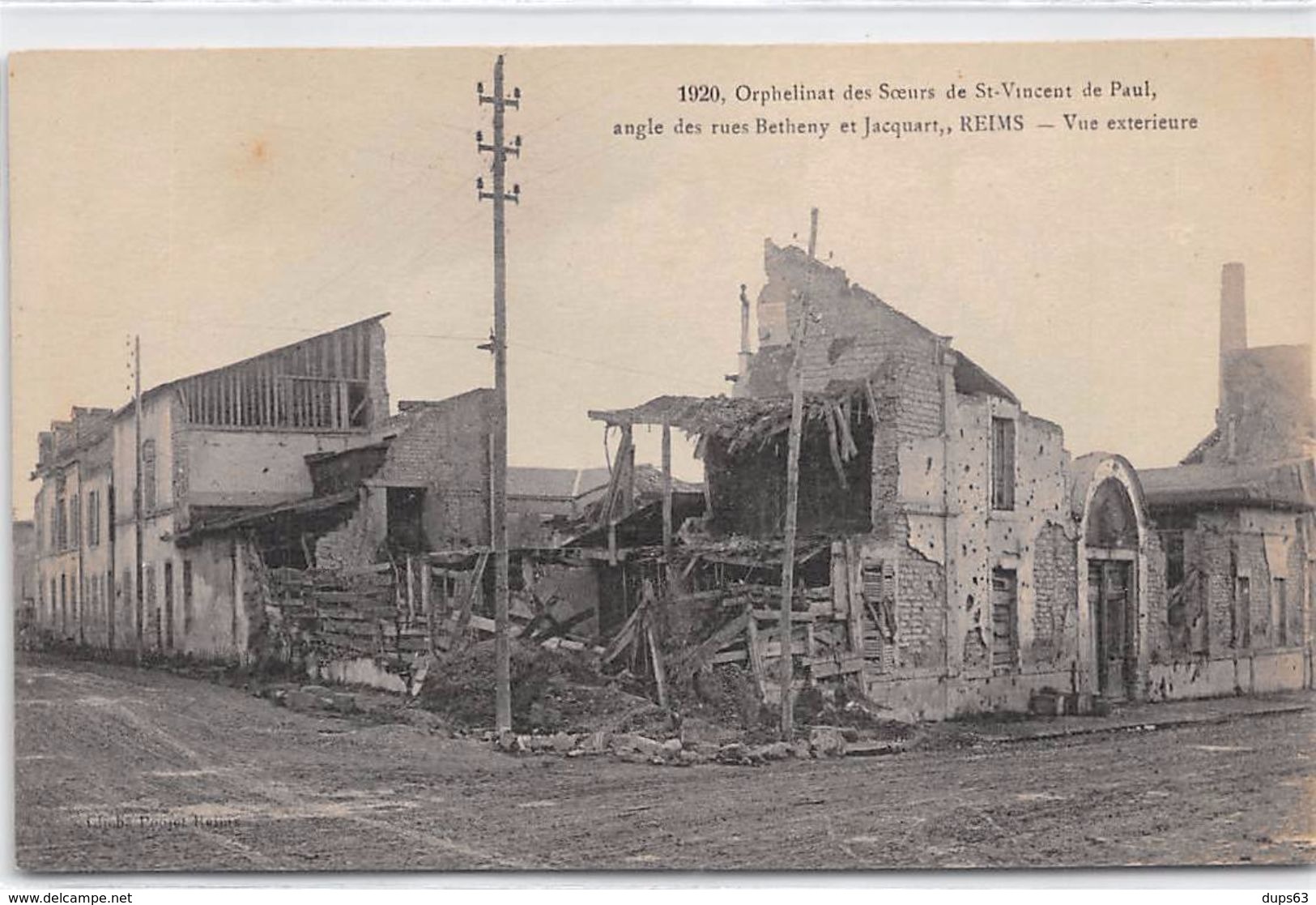 REIMS - Orphelinat Des Soeurs De Saint Vincent De Paul Angle Des Rues Betheny Et Jacquart - Très Bon état - Reims