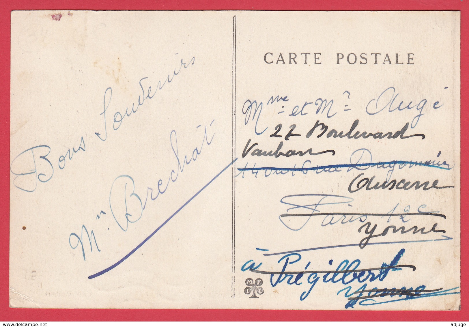 CPA * 34* SAINT-PONS De Thomières * 1920 . * Sous-Préfecture Et Clocher * ANimation * SCANN RECTO/VERSO - Saint-Pons-de-Thomières