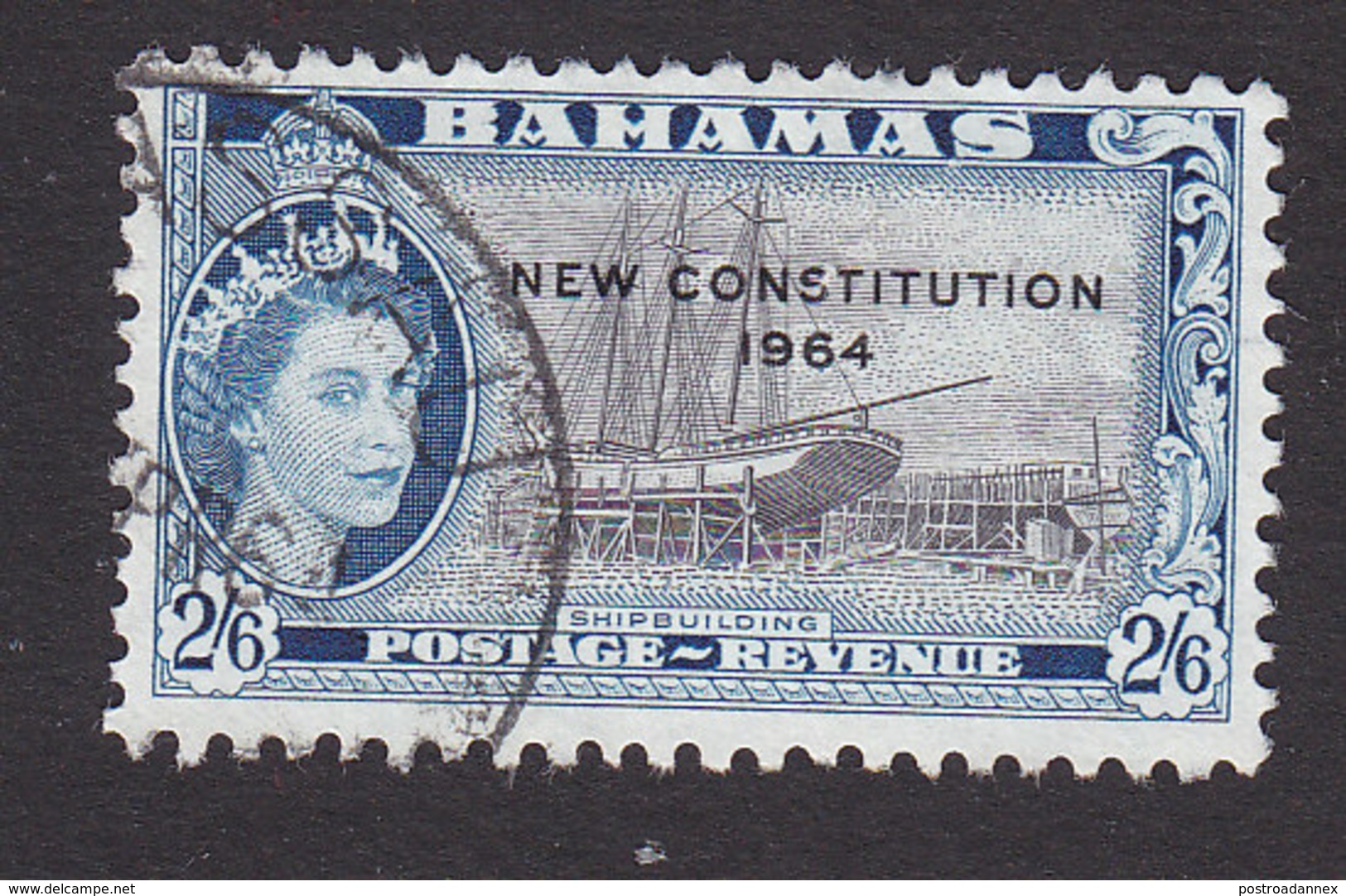 Bahama, Scott #197, Used, Industry Of Bahama Overprinted, Issued 1964 - 1963-1973 Ministerial Government