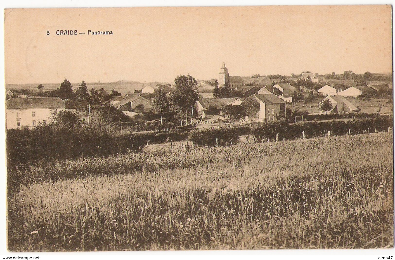 Graide - Panorama - N° 8 - Circulé 1928 - Edit Compère Goffin - Bievre
